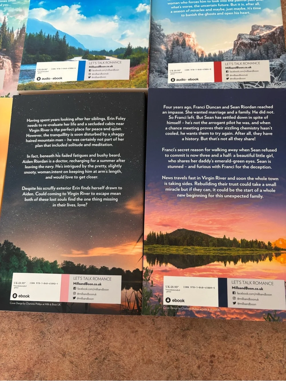Virgin River Paperback Book Set by Robyn Carr (8 Titles)